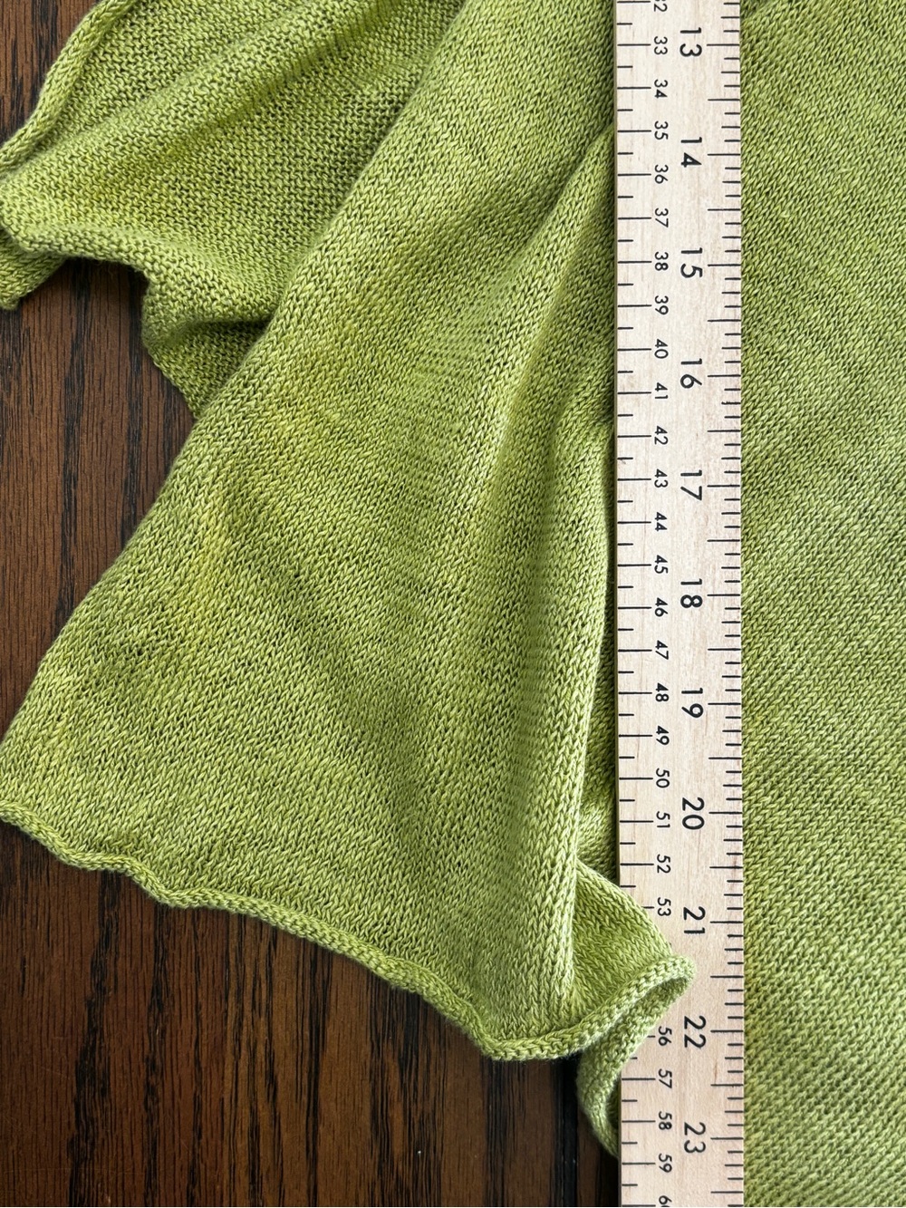 Eileen Fisher 100% Linen Open Front Drape Cardigan Lagenlook Moss Green Sz M - Picture 10 of 11